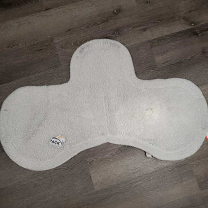 Fleece Hunter Fitted Saddle Pad *gc/fair, hairy, stains, v. clumpy, thin spots, rubs, missing girth loops?