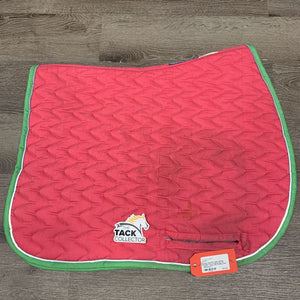 Quilt Jumper Saddle Pad, 1x, piping *gc, dirt, stains, v. hairy, pilly, binding rubs