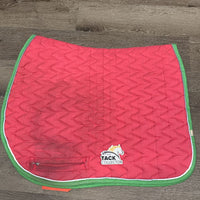 Quilt Jumper Saddle Pad, 1x, piping *gc, dirt, stains, v. hairy, pilly, binding rubs
