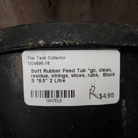 Soft Rubber Feed Tub *gc, clean, residue, strings, slices, rubs
