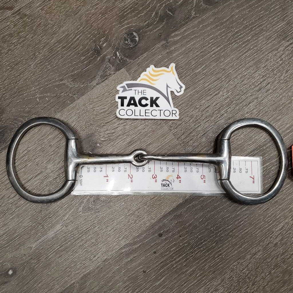 Thin Eggbutt Snaffle Bit *gc, clean, older, scale, stains, scratches