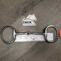 Thin Eggbutt Snaffle Bit *gc, clean, older, scale, stains, scratches
