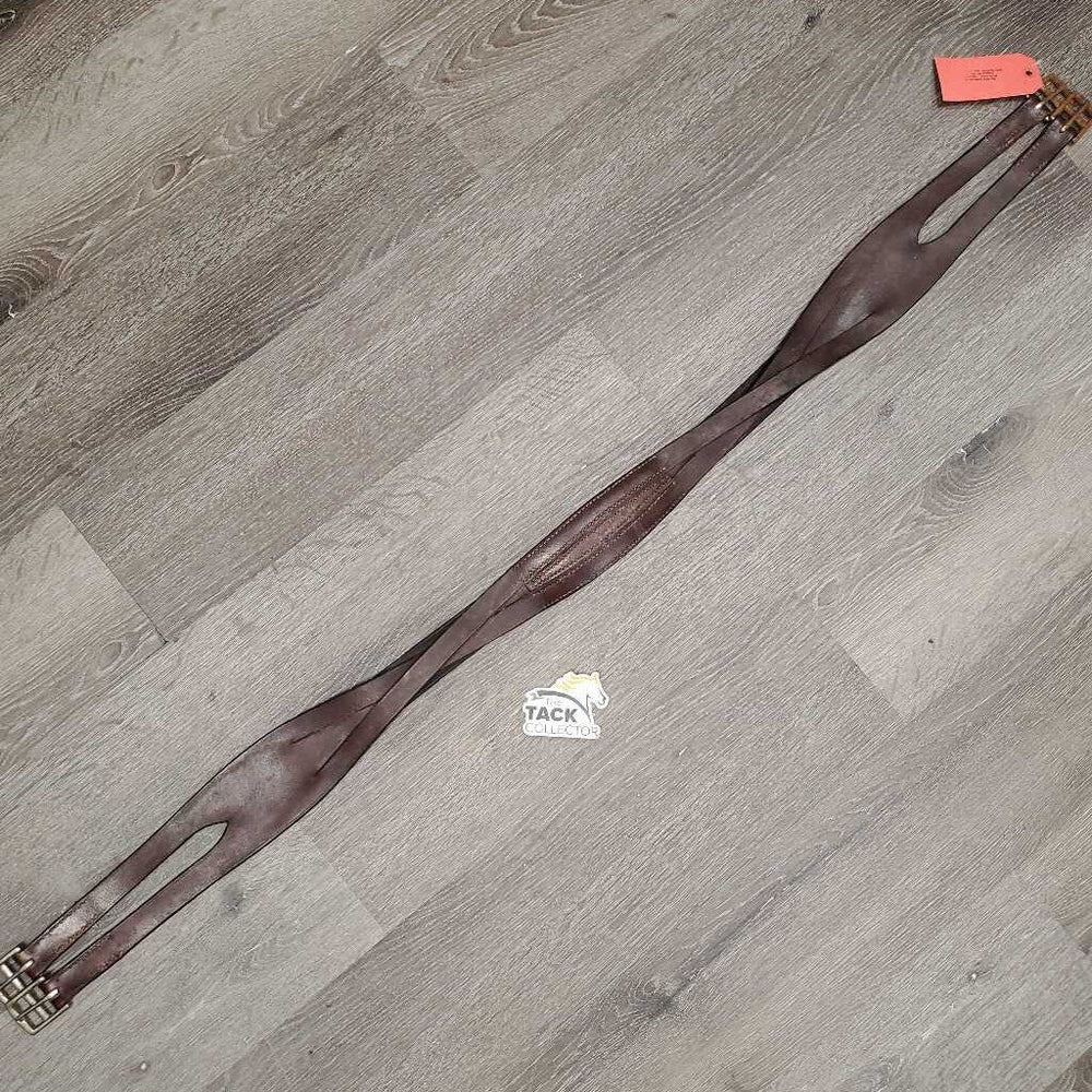 Balding Leather Girth *fair/gc, v.rusted, dirty, dry, older, chips, film, curled & rough edges