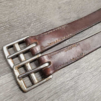 Balding Leather Girth *fair/gc, v.rusted, dirty, dry, older, chips, film, curled & rough edges
