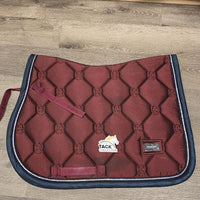 Quilt Jumper Saddle Pad, 2x piping, 1x crystals *vgc, mnr dirt, stains, hair
