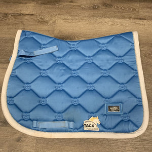 Quilt Jumper Saddle Pad, 1x piping *vgc, mnr dirt, stains, hair, sm mesh snags