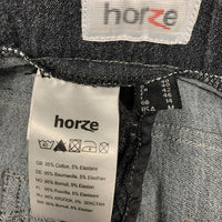 Denim Full Seat Breeches *vgc, mnr snags, seam puckers & faded edges, older
