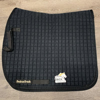 Quilt Dressage Saddle Pad *gc, mnr dirt, hair, fading, clumpy underside
