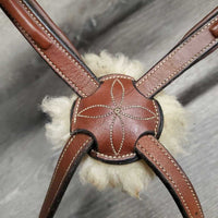 Rsd/Padded Figure 8 Noseband, Sheepskin *gc, clean, residue, tight keeper
