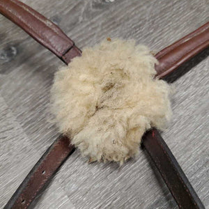 Rsd/Padded Figure 8 Noseband, Sheepskin *gc, clean, residue, tight keeper