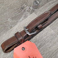 Leather Running Martingale Attachment, Buckle end *vgc, clean, scraped edges
