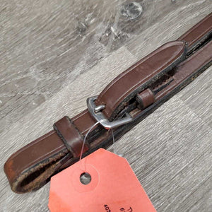 Leather Running Martingale Attachment, Buckle end *vgc, clean, scraped edges