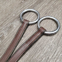 Leather Running Martingale Attachment, Buckle end *vgc, clean, scraped edges
