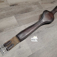 Small Belly Girth, 2x els, D Ring *gc/fair, curled & rough edges, clean, faded, rubs, hairy seams, creases, stretch els
