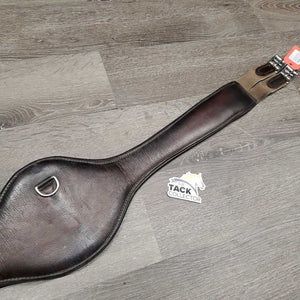 Small Belly Girth, 2x els, D Ring *gc/fair, curled & rough edges, clean, faded, rubs, hairy seams, creases, stretch els