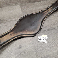 Small Belly Girth, 2x els, D Ring *gc/fair, curled & rough edges, clean, faded, rubs, hairy seams, creases, stretch els