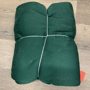 Fleece Cooler, embroidered, tail *gc, hair, mnr dirt, tear, pilly, snags