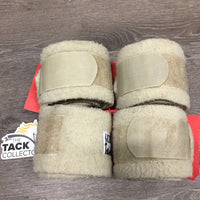 4 Polo Wraps *gc, clean, hairy, clumpy, hairy velcro
