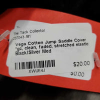 Cotton Jump Saddle Cover *gc, clean, faded, stretched elastic
