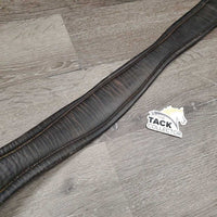 Padded Leather Girth, 1x els *gc, clean, inside folds, curled edges, thin elastic edges, older