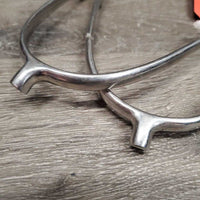 Pr Fine Nubby POW Spurs *gc, clean, widened, scratches, tape residue, rubs
