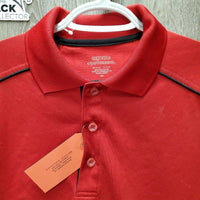 SS Polo Shirt, 1/4 Button Up *vgc, mnr stain?dirt