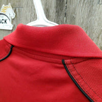 SS Polo Shirt, 1/4 Button Up *vgc, mnr stain?dirt