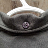 SS Polo Shirt, 1/4 Button Up *vgc, mnr hair, snags, dents & loose threads