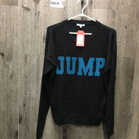 LS Crewneck Sweater "Jump" *vgc, mnr hair, dirt
