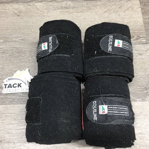 4 Fleece Polo Wraps *gc, clean, faded, v.hairy, clumpy, older, frayed edges