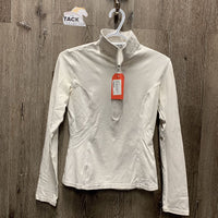 LS Hvy Shirt, 1/4 Zip Up *gc, dingy, older, snags, mnr stains, rubs & pills
