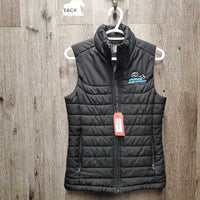 RMSJ Quilt Vest "Champ", Zipper *vgc, mnr hair, crinkles & puckers
