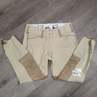 Euroseat Breeches *gc, seam puckers, faded, pulled seat seam, older, hairy
