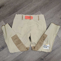 Euroseat Breeches *gc, seam puckers, faded, pulled seat seam, older, hairy
