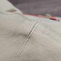 Euroseat Breeches *gc, seam puckers, faded, pulled seat seam, older, hairy