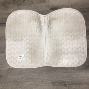 Quilt Jumper Saddle Pad *fair, dingy, pills, cut tabs, clean, mnr hair, rubs, pills, hair, dirt
