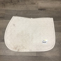 Quilt Jumper Saddle Pad *fair, dingy, pills, cut tabs, clean, mnr hair, rubs, pills, hair, dirt

