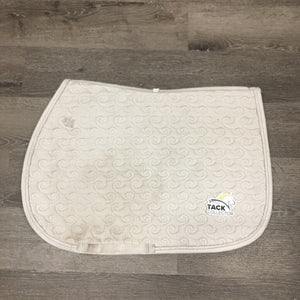 Quilt Jumper Saddle Pad *fair, dingy, pills, cut tabs, clean, mnr hair, rubs, pills, hair, dirt