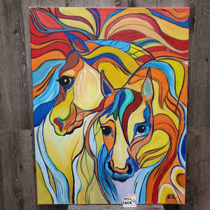 Abstract Horse Painting *xc/like new