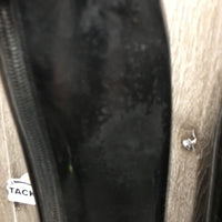 Dressage Boots, Zips, Gold Forms *gc/vgc, mnr rubs, scrapes & scratches, creases, marker, insoles: dirty underneat, curled-L
