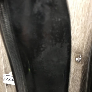 Dressage Boots, Zips, Gold Forms *gc/vgc, mnr rubs, scrapes & scratches, creases, marker, insoles: dirty underneat, curled-L