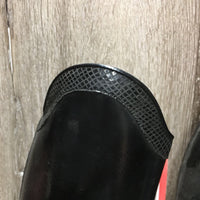 Dressage Boots, Zips, Gold Forms *gc/vgc, mnr rubs, scrapes & scratches, creases, marker, insoles: dirty underneat, curled-L