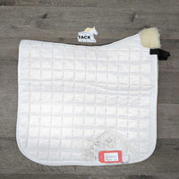 Quilt Fleece Back Dressage Saddle Pad *vgc, v. mnr dirt, stains, pill
