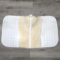 Quilt Fleece Back Dressage Saddle Pad *vgc, v. mnr dirt, stains, pill
