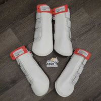 Closed Breathable Mesh Front & Hind Boots, velcro *gc/vgc, clean, stains, mnr edge rubs, hairy velcro
