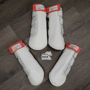 Closed Breathable Mesh Front & Hind Boots, velcro *gc/vgc, clean, stains, mnr edge rubs, hairy velcro