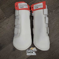 Closed Breathable Mesh Front & Hind Boots, velcro *gc/vgc, clean, stains, mnr edge rubs, hairy velcro