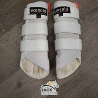 Closed Breathable Mesh Front & Hind Boots, velcro *gc/vgc, clean, stains, mnr edge rubs, hairy velcro
