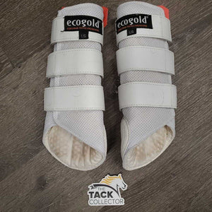 Closed Breathable Mesh Front & Hind Boots, velcro *gc/vgc, clean, stains, mnr edge rubs, hairy velcro