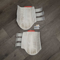 Closed Breathable Mesh Front & Hind Boots, velcro *gc/vgc, clean, stains, mnr edge rubs, hairy velcro
